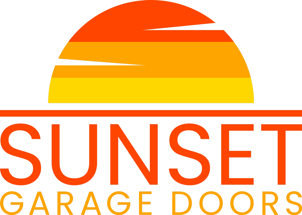 sunset garage doors logo